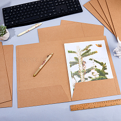 Pochettes rectangulaires en papier kraft pour dossiers&nbsp;AJEW-WH0886-74