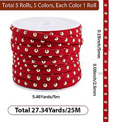 Шнур из искусственной замши calfovera 5 рулон 5 цвета&nbsp;LW-CL0001-02D