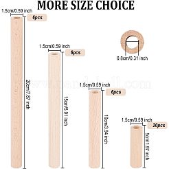 4 стиль необработанные стержни из бука WOOD-OC0002-53