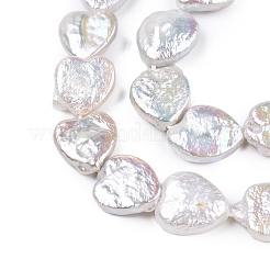 Нити натуральных бусинок из зернистого жемчуга кеши в стиле барокко PEAR-S022-A