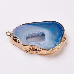 Connettori per collegamenti in cristallo di quarzo geode naturale con placca&nbsp;G-K189-04B