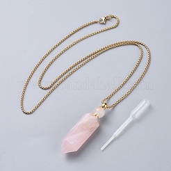 Ожерелья кулона бутылки дух натурального драгоценного камня&nbsp;NJEW-F251-09