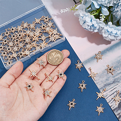 60 stücke 3 stile legierung strass anhänger&nbsp;FIND-PH0020-28