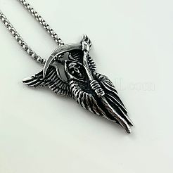 Мужские панк-кулоны с жнецом из нержавеющей стали 304 OF4864