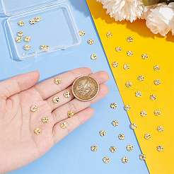 50 шт. Латунные бусины&nbsp;KK-BC0013-25C