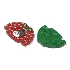 Рождественские непрозрачные акриловые подвески с принтом OACR-B050-01