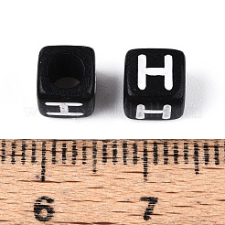 Начальные акриловые бусины с горизонтальной дырочкой OACR-ZX006-35H