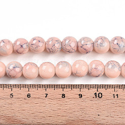 Выпечка окрашенные стеклянные бусины&nbsp;X1-DGLA-N003-10mm-C02