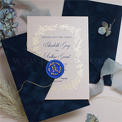 Латунная восковая печать штамп с ручкой AJEW-WH0184-0692