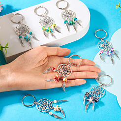 7 шт. брелок из сплава и синтетической бирюзы&nbsp;KEYC-TAC00049