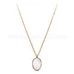 Ожерелья с подвесками из натуральной ракушки из нержавеющей стали 304&nbsp;FS-WGEBDE2-02