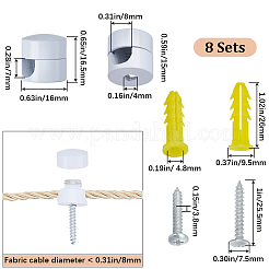 Алюминиевые зажимы для управления кабелем AJEW-WH0502-14A