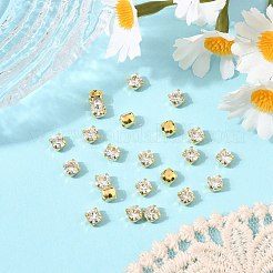 プレシオサ® マキシマ クリスタル 縫い付けカップ  チェコクリスタル  真鍮製爪付き台座付き  719 35 012 チャトン（丸）  ゴールドカラー  00030 242 銀色のフレア  ss12（3~3.2mm）&nbsp;Y-PRC-SS12-00030-242-G