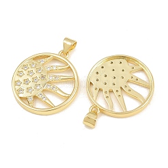 Messing micro pave klare zirkonia anhänger&nbsp;CU-CBAFB88-06G