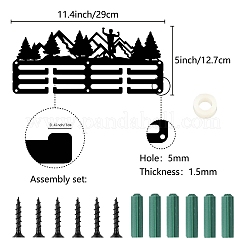 Спортивная тема железная вешалка для медалей настенная стойка для дисплея ODIS-WH0055-144