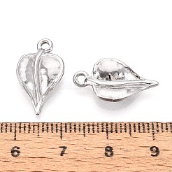 Подвески в форме листьев из нержавеющей стали 304&nbsp;STAS-T067-50P