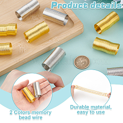 2 пакетик 2-х цветной латунной проволоки с эффектом памяти FIND-GA0006-69