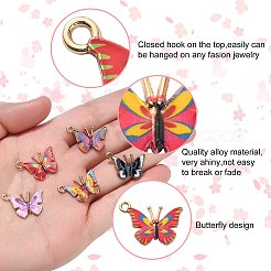 50шт 5 стиля подвески из сплава с эмалевым принтом&nbsp;ENAM-CJ0003-63