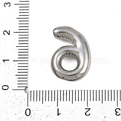 304ステンレスペンダント  フィギュアチャーム  ステンレス鋼色  数6  20x14x5.5mm  穴：3x2mm&nbsp;LS-STAS-P402-01P-06