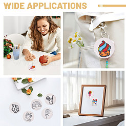 40 Stück 5 Arten Schaumtextur-Malpapier&nbsp;DIY-WH0622-590