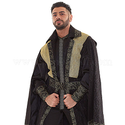 エスニック風刺繍ポリエステルリボン 7m  ジャカードリボン  チロリアンリボン  服飾材料  シルバーのハート柄  ブラック  2インチ（50mm）  約7.66ヤード（7m）/ロール&nbsp;OCOR-WH0070-119B-03