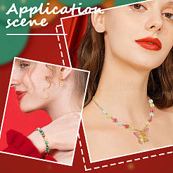 Прозрачные акриловые бусины на рождественскую тематику&nbsp;MACR-SP0001-30A