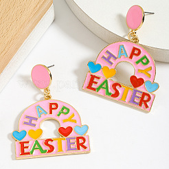 Серьги-гвоздики из цинкового сплава с эмалью&nbsp;FS-WG4F271-01