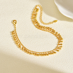 Летние пляжные женские браслеты на лодыжку из латуни с каплевидными кисточками&nbsp;IU8608