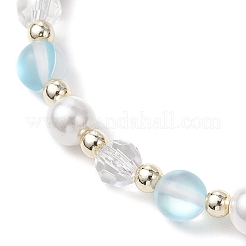 5шт. браслеты из синтетического лунного камня&nbsp;BJEW-JB11856