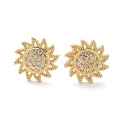 Серьги-гвоздики из циркония EJEW-D305-08G