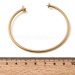 Herstellung von offenen Manschettenarmreifen aus Edelstahl 304 mit Drehmomentfunktion&nbsp;BJEW-H644-02G