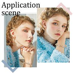 1600 шт. 4-х размеров стеклянные витые бусины стеклярус GLAA-PH0002-16B