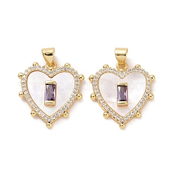 Латунные микро проложить кубического циркония подвески&nbsp;ZIRC-F134-22G-02