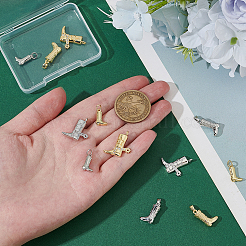 12 шт. 6 стиля латунные подвески с микропаве и кубическим цирконием&nbsp;KK-PH0013-88
