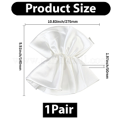 Maniche in poliestere per la sposa&nbsp;AJEW-WH20120-25B