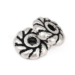 Сплавочные овальные бусины тибетского стиля  FIND-C068-17AS