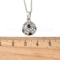 Ожерелья из цинкового сплава со стразами и хрусталем&nbsp;LS-NJEW-U024-01P-05