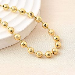 Латунные круглые бусины слайдер браслеты для женщин&nbsp;BJEW-D317-13C-G
