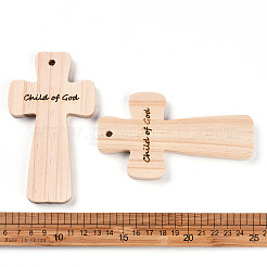 Большие подвески из натуральной сосны WOOD-N016-53