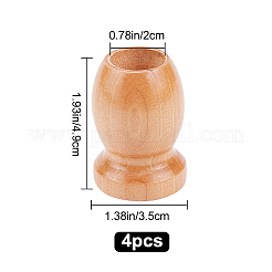 4 manche en bois pour accessoires de fabrication de pinceaux&nbsp;AJEW-GF0004-44