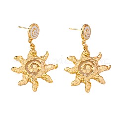 Pendientes colgantes de aleación de esmalte para mujer.&nbsp;WGFF9F2-01