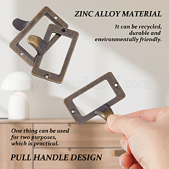 25 portacarte con cornice per etichette in lega di zinco rettangolare&nbsp;AJEW-FH0008-75D