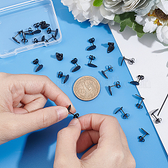 24 шт. 6 шт. фурнитура для сережек-гвоздиков из нержавеющей стали 304&nbsp;STAS-UN0040-29