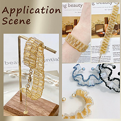 50 г позолоченные стеклянные бусины&nbsp;SEED-SP0001-08A