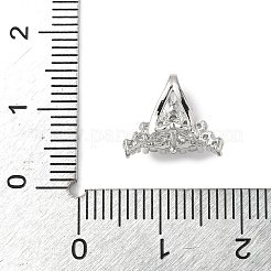 Латунные серьги-кольца из прозрачного кубического циркония KK-D369-03P