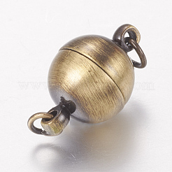 Латунные магнитные застежки с петлями KK-E268-10mm-AB-NR