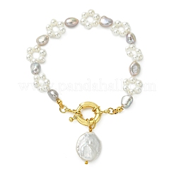 Armbänder mit Anhängern aus natürlichen&nbsp;BJEW-JB14098
