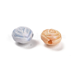 プラスチックビーズ  花  ミックスカラー  7.5x5.5mm  穴：1.6mm  2083個/ 500g&nbsp;KY-B004-11A