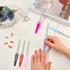 6 шт. 6-х цветные пилочки для маникюра из нержавеющей стали&nbsp;MRMJ-WH20001-11