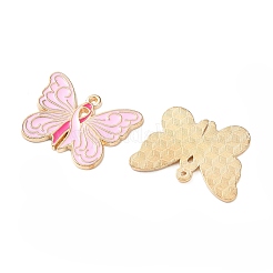 Подвески из цинкового сплава с эмалевой лентой для повышения осведомленности о раке груди&nbsp;ENAM-I079-02G-02